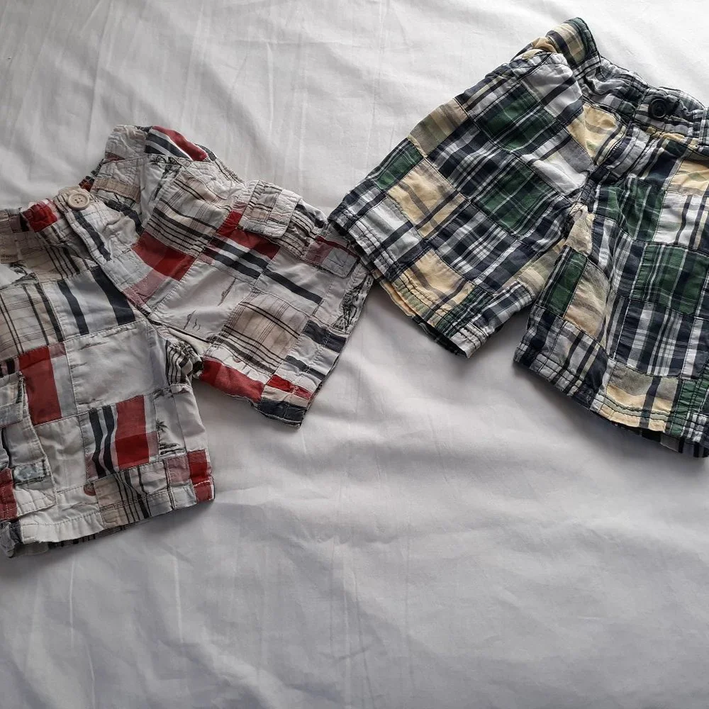 Gymboree Bundle 3t boys plaid shorts